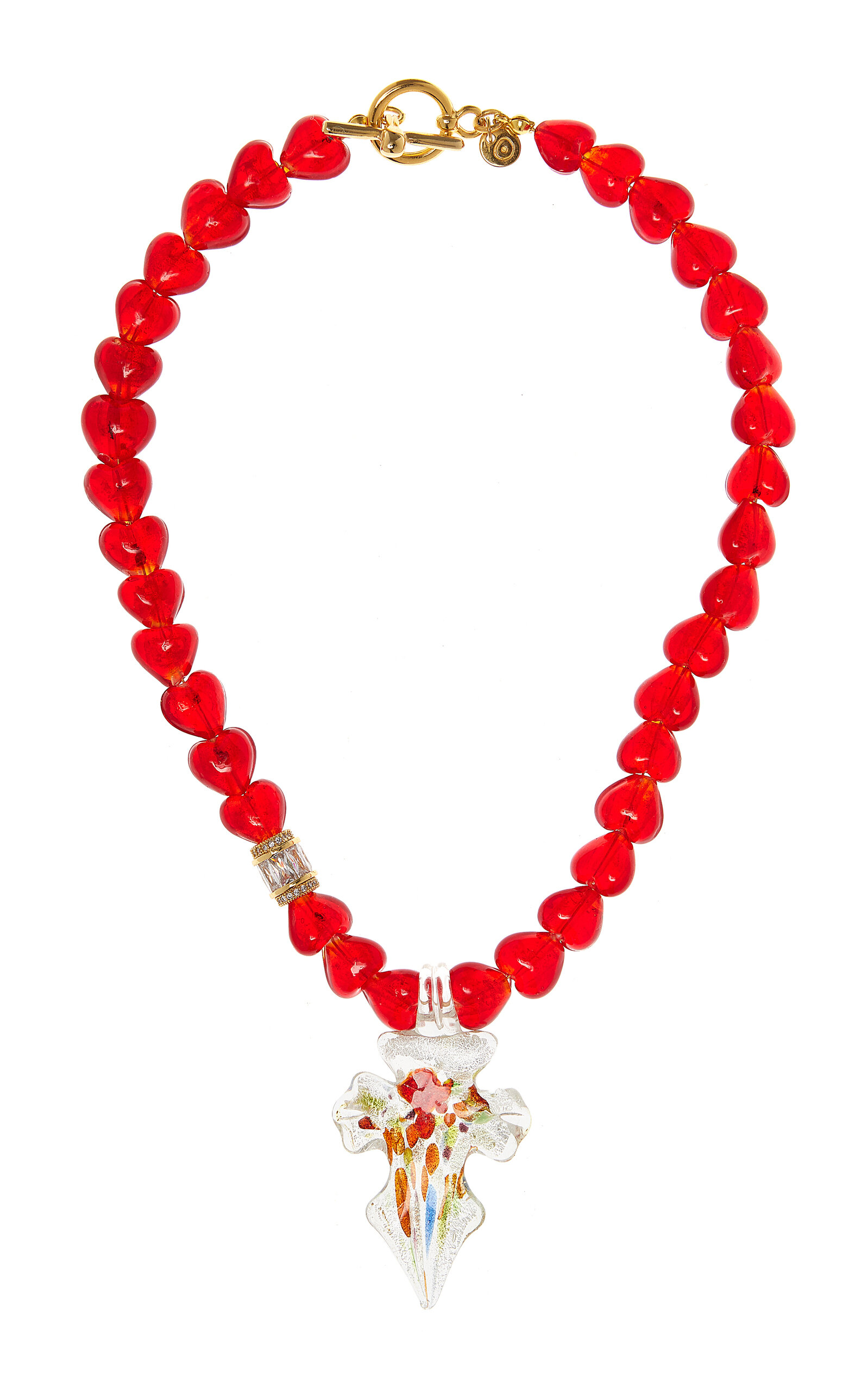 Shop Mayol Wild At Heart Necklace In Red