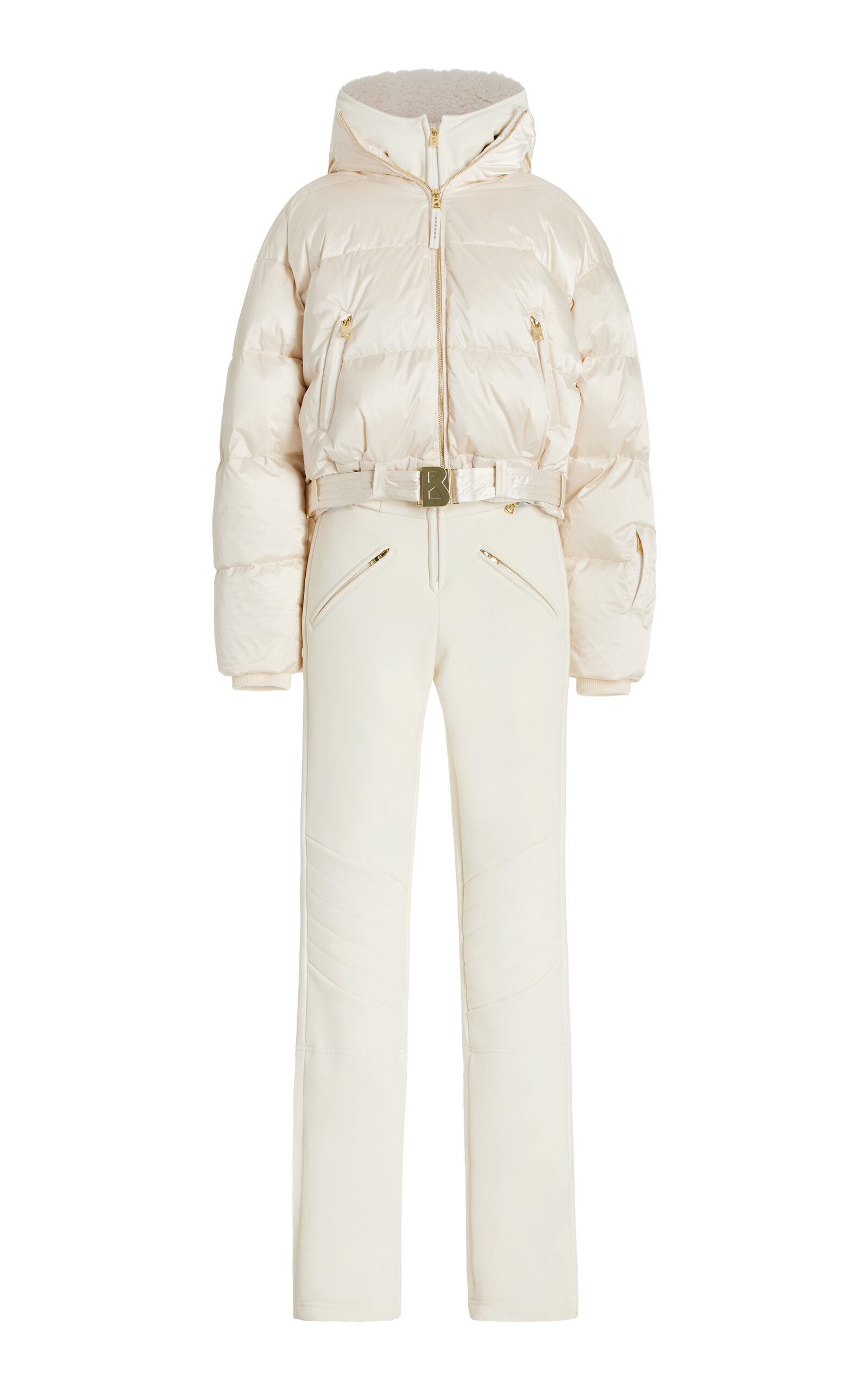 Bogner Aya Down Ski Suit In Ivory