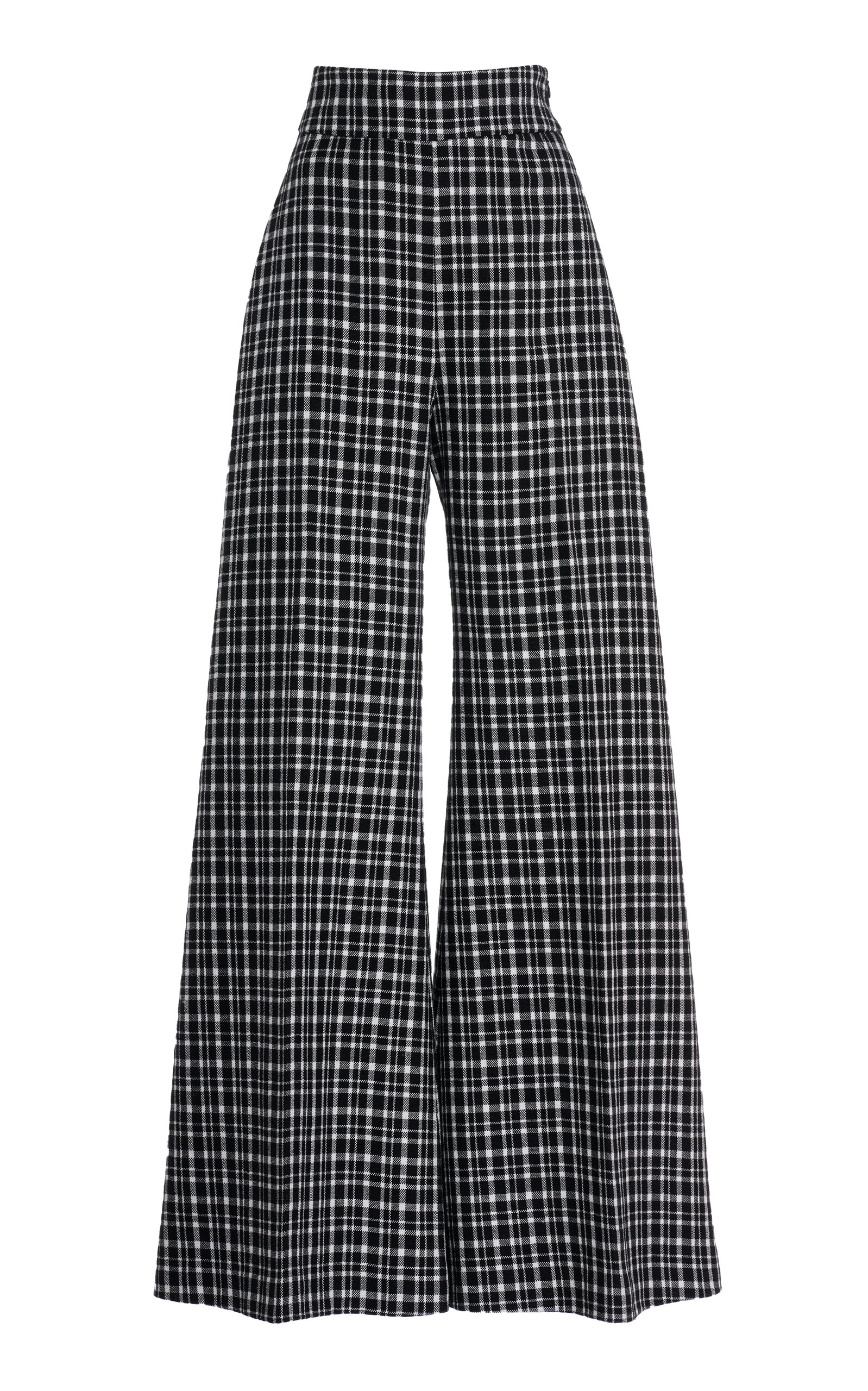 Carolina Herrera long-length jacquard flared trousers