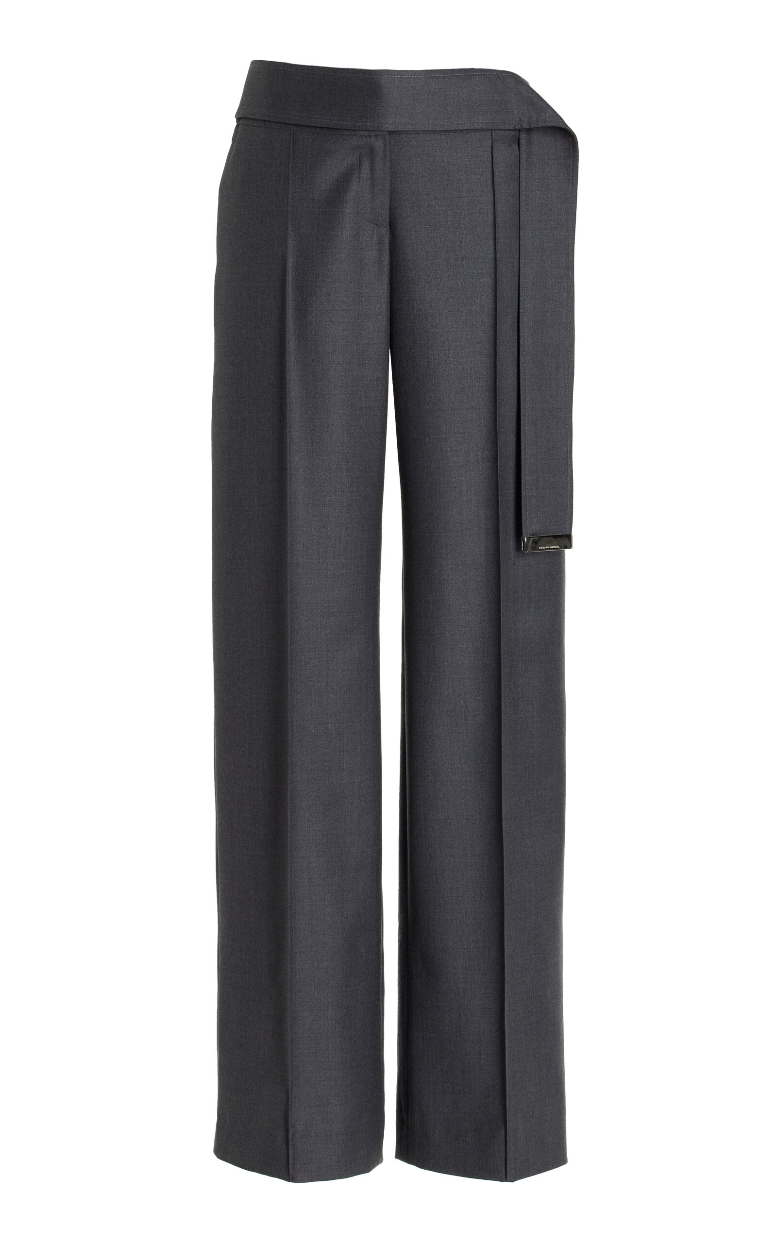 The Ashton Wool Pants With Belt Tip Hardware