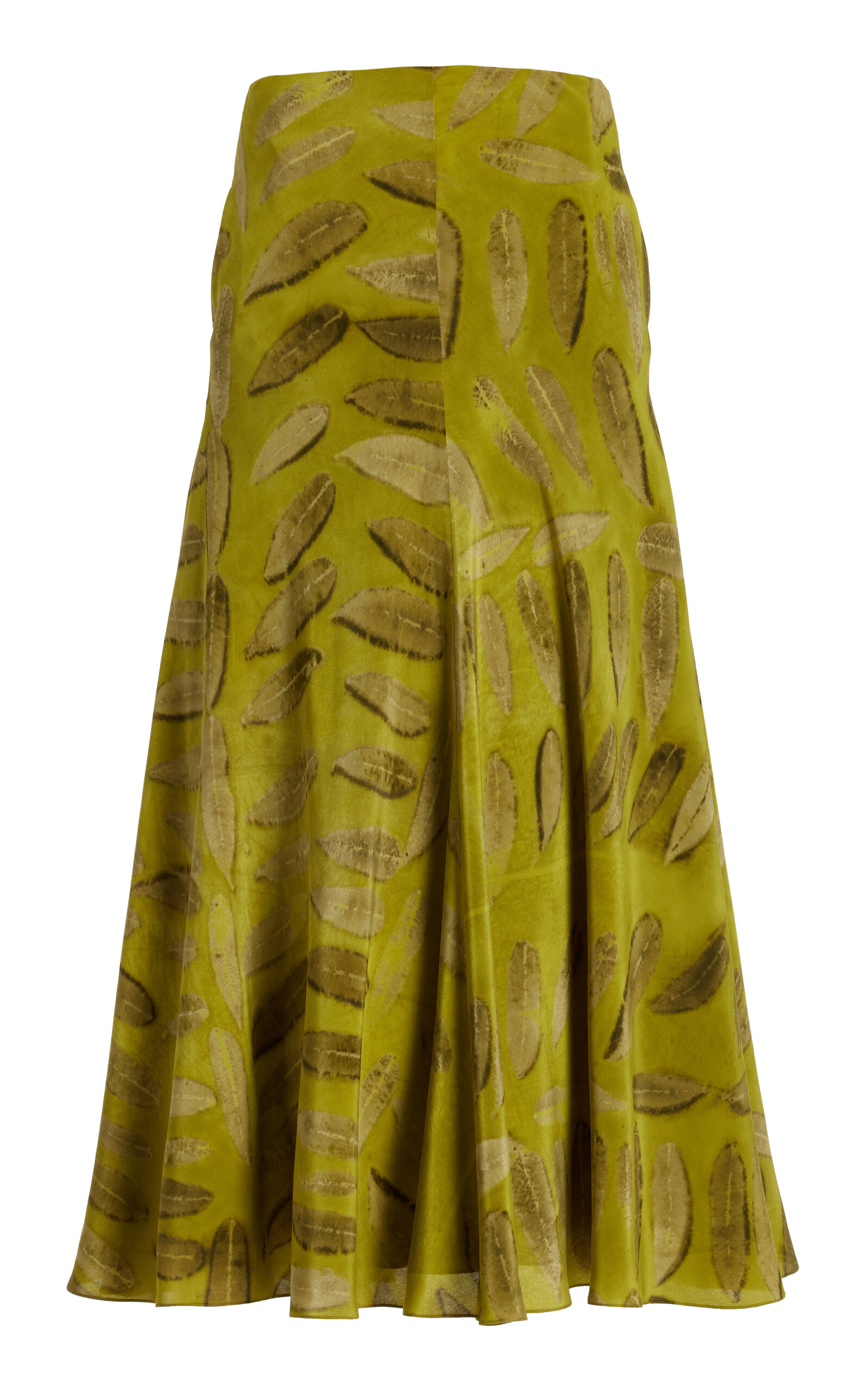 The Millie Flared Silk Midi Skirt