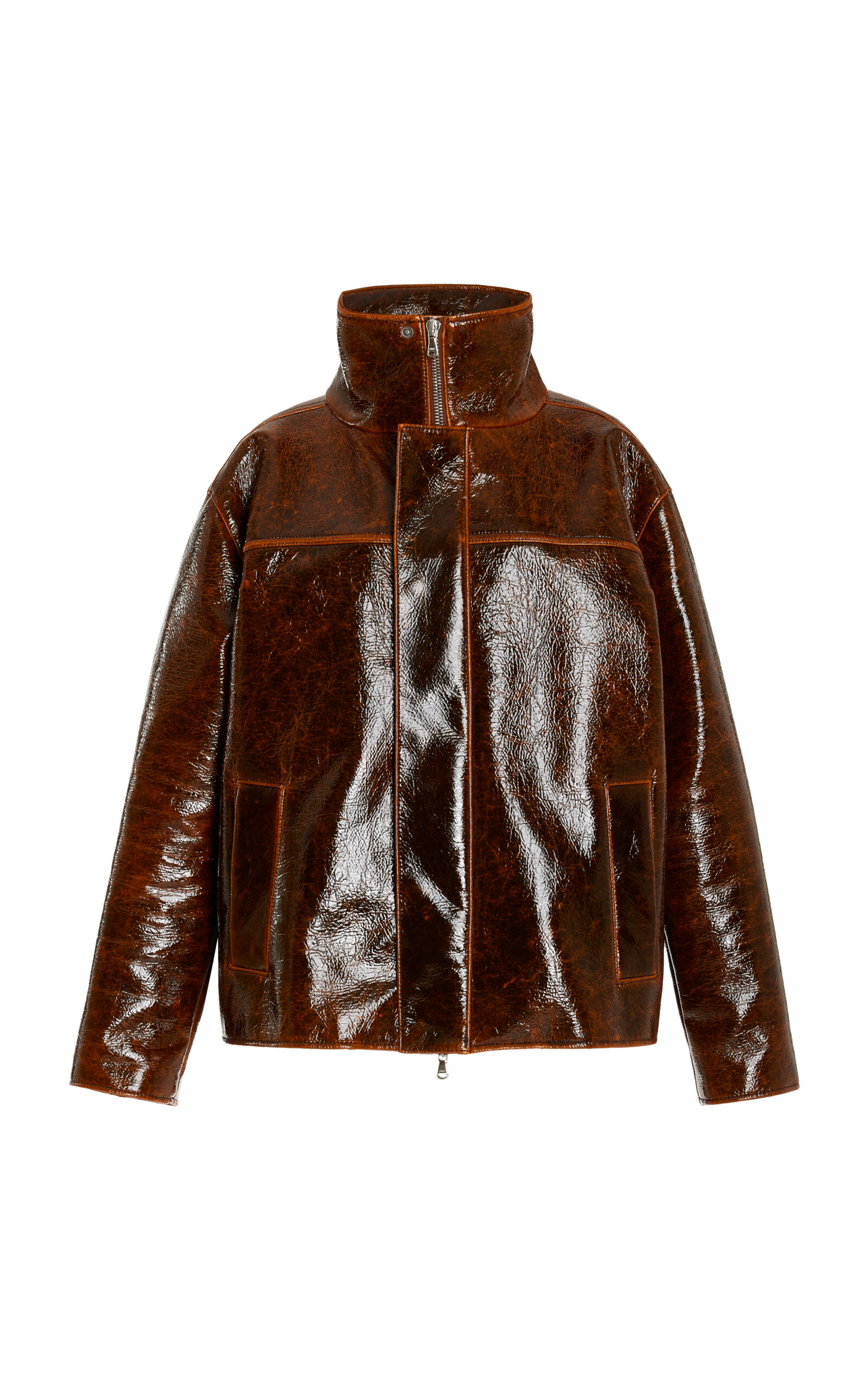 The Everett Lacquered-Wool Trucker Jacket