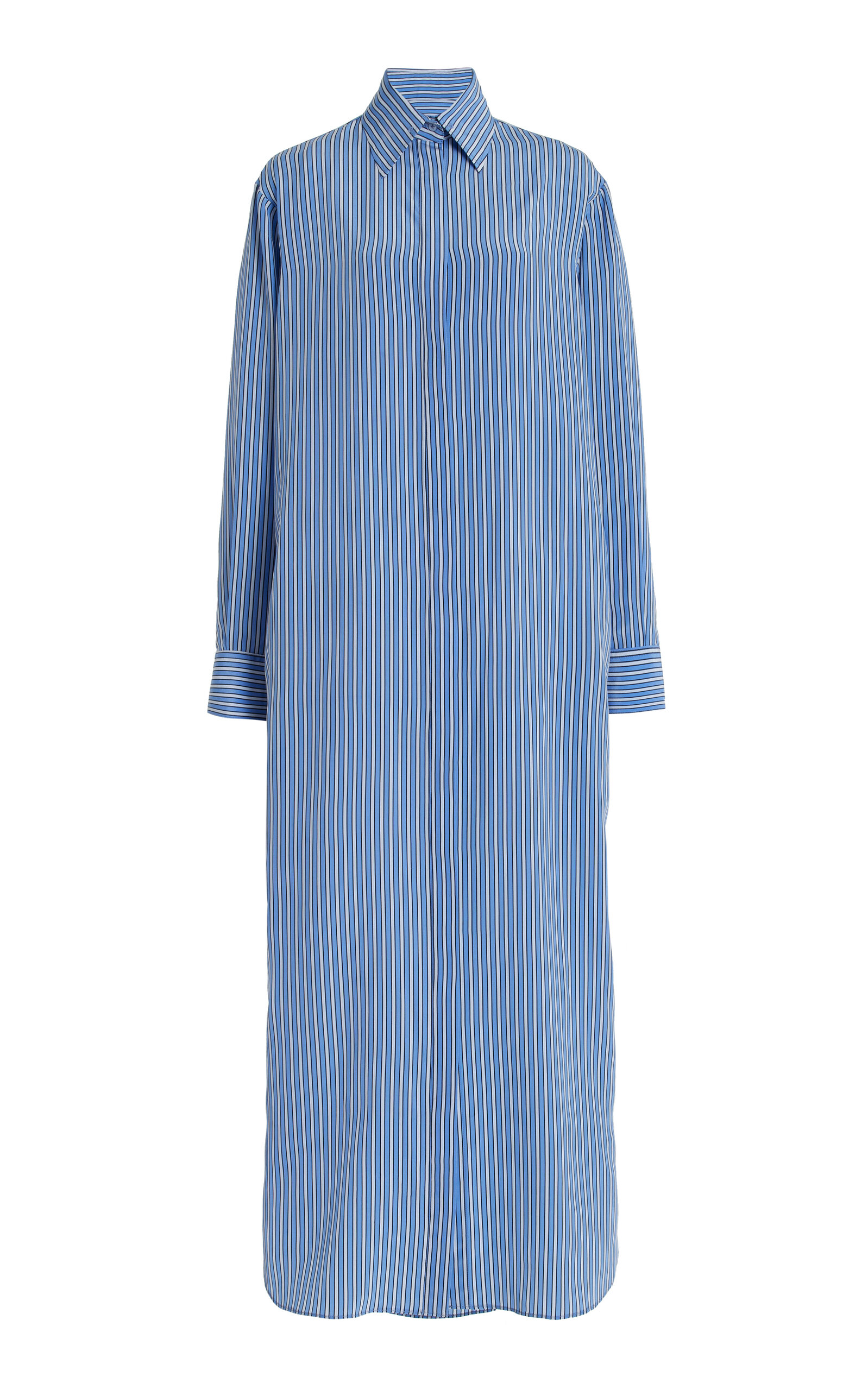 The Isa Button Up Shirt Midi Dress