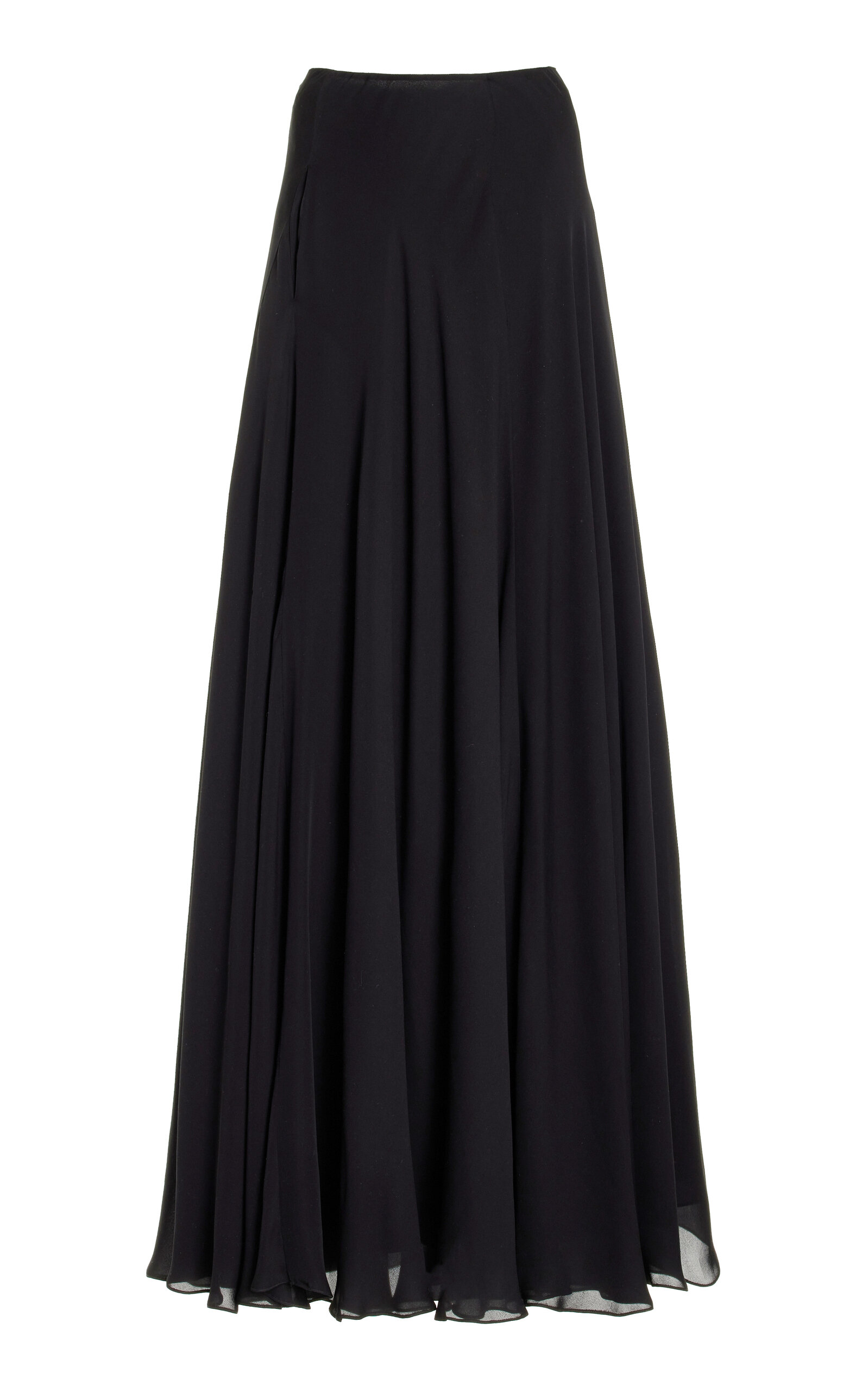 The Sayer Silk Flared Maxi Skirt