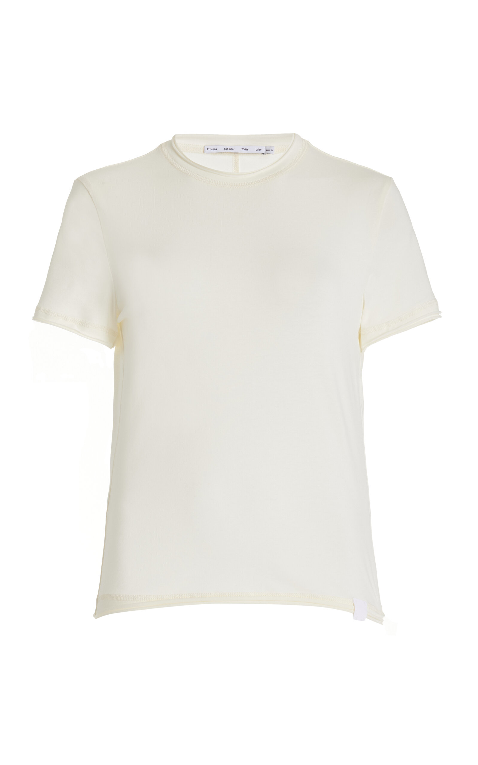 Shop Proenza Schouler White Label Elara Stretch-cotton T-shirt In White