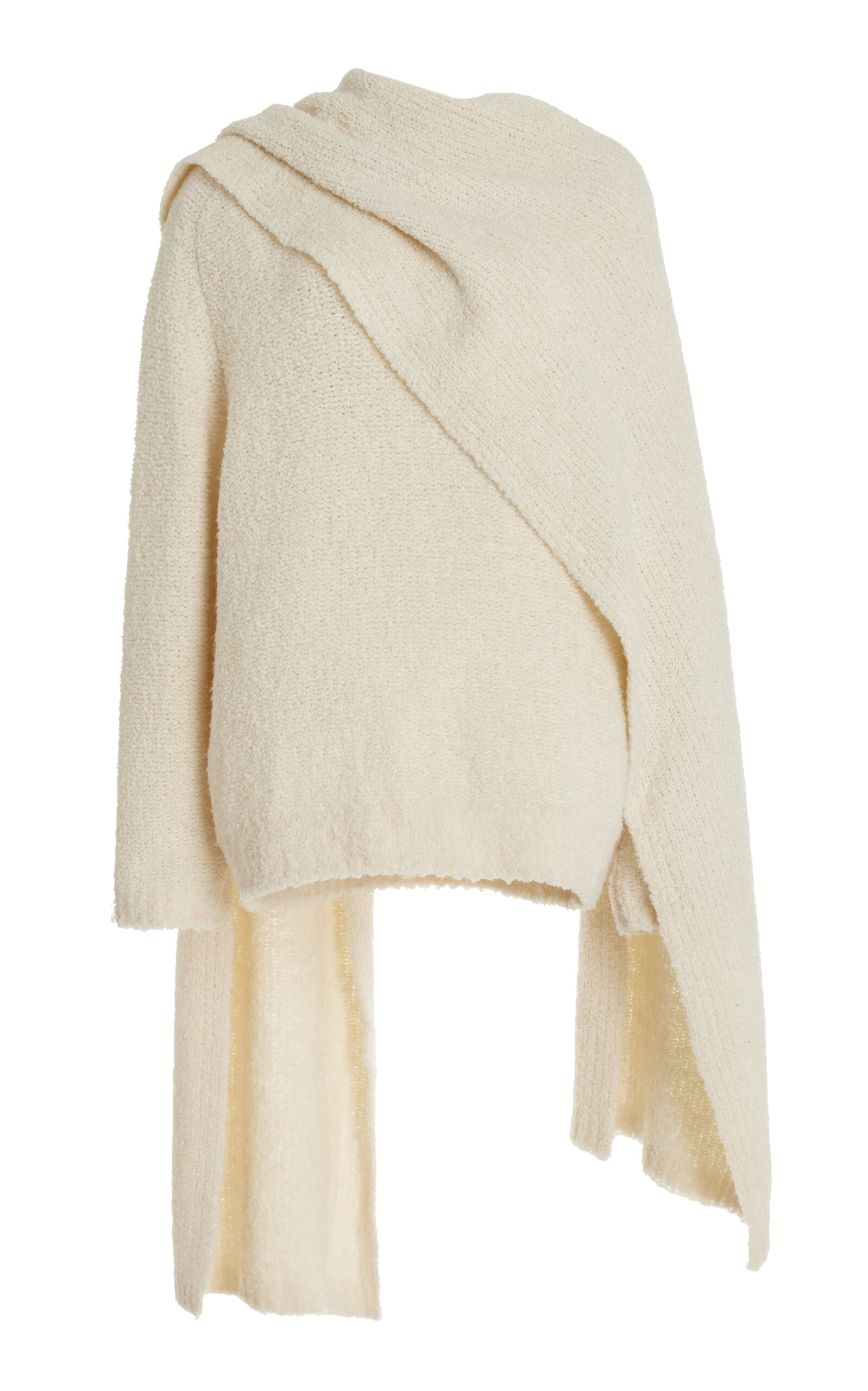 Shop Staud Siren Knit Sweater In Ivory