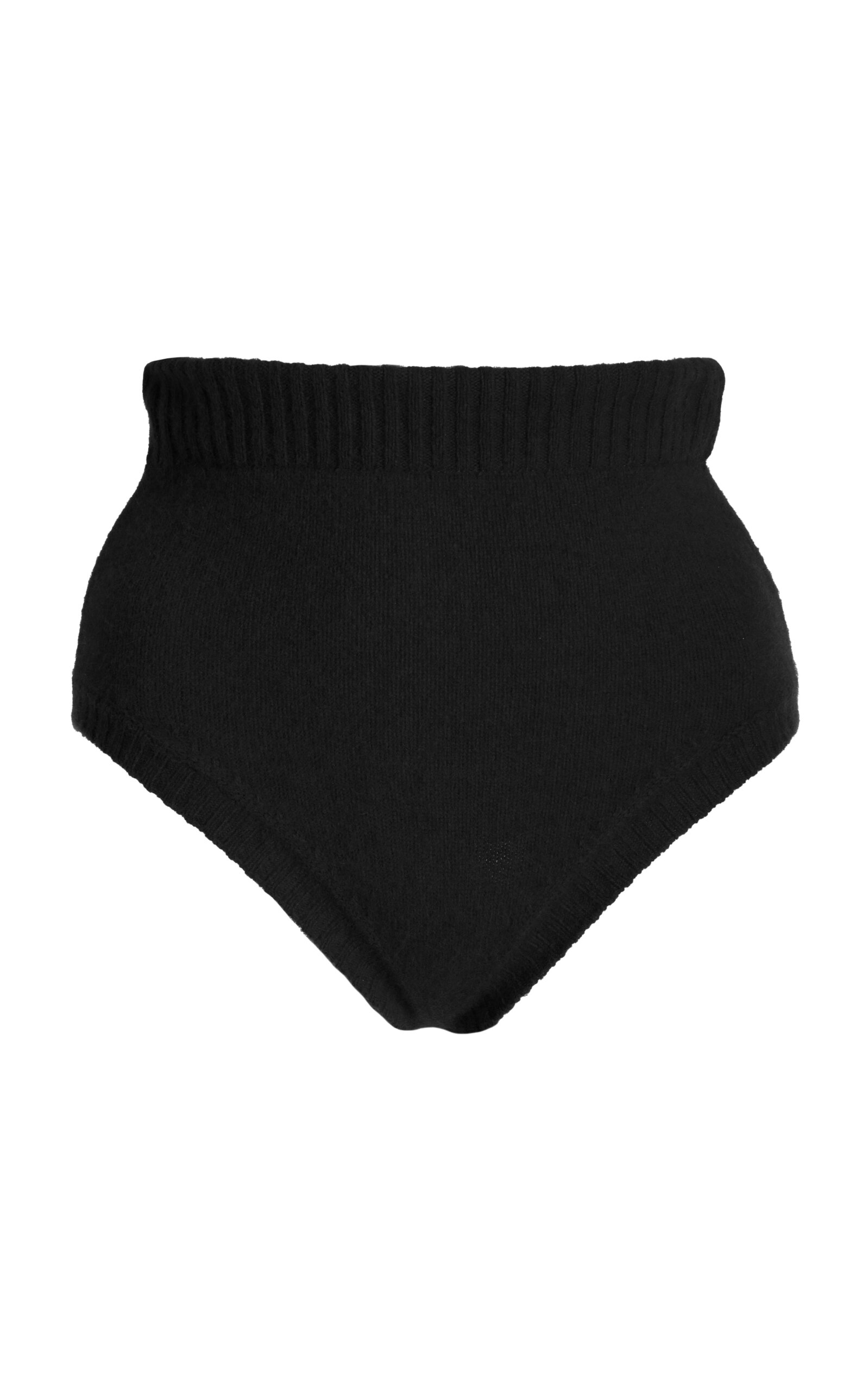 High-Rise Knit Wool-Fox Briefs