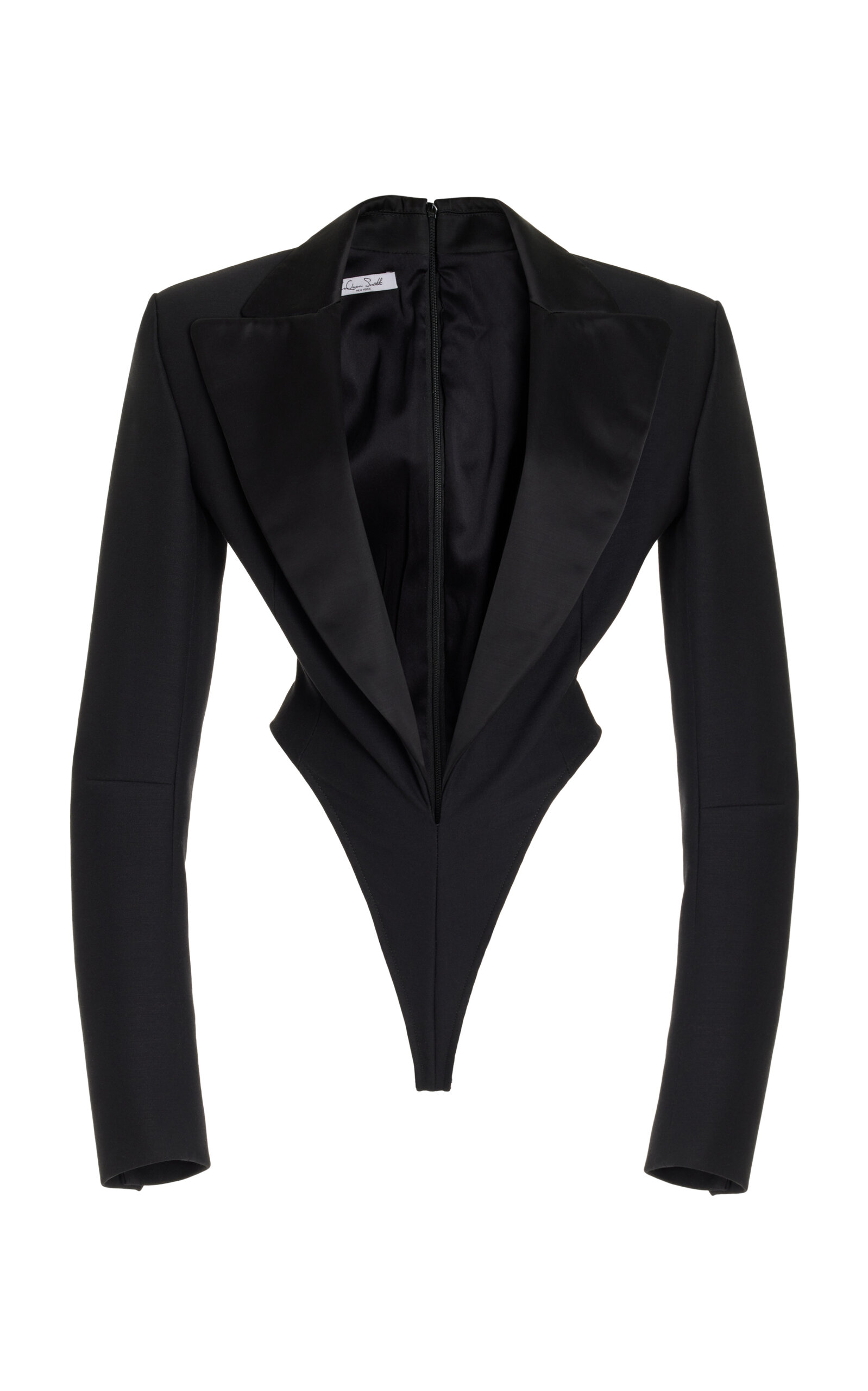 Peaked Lapel Bodysuit