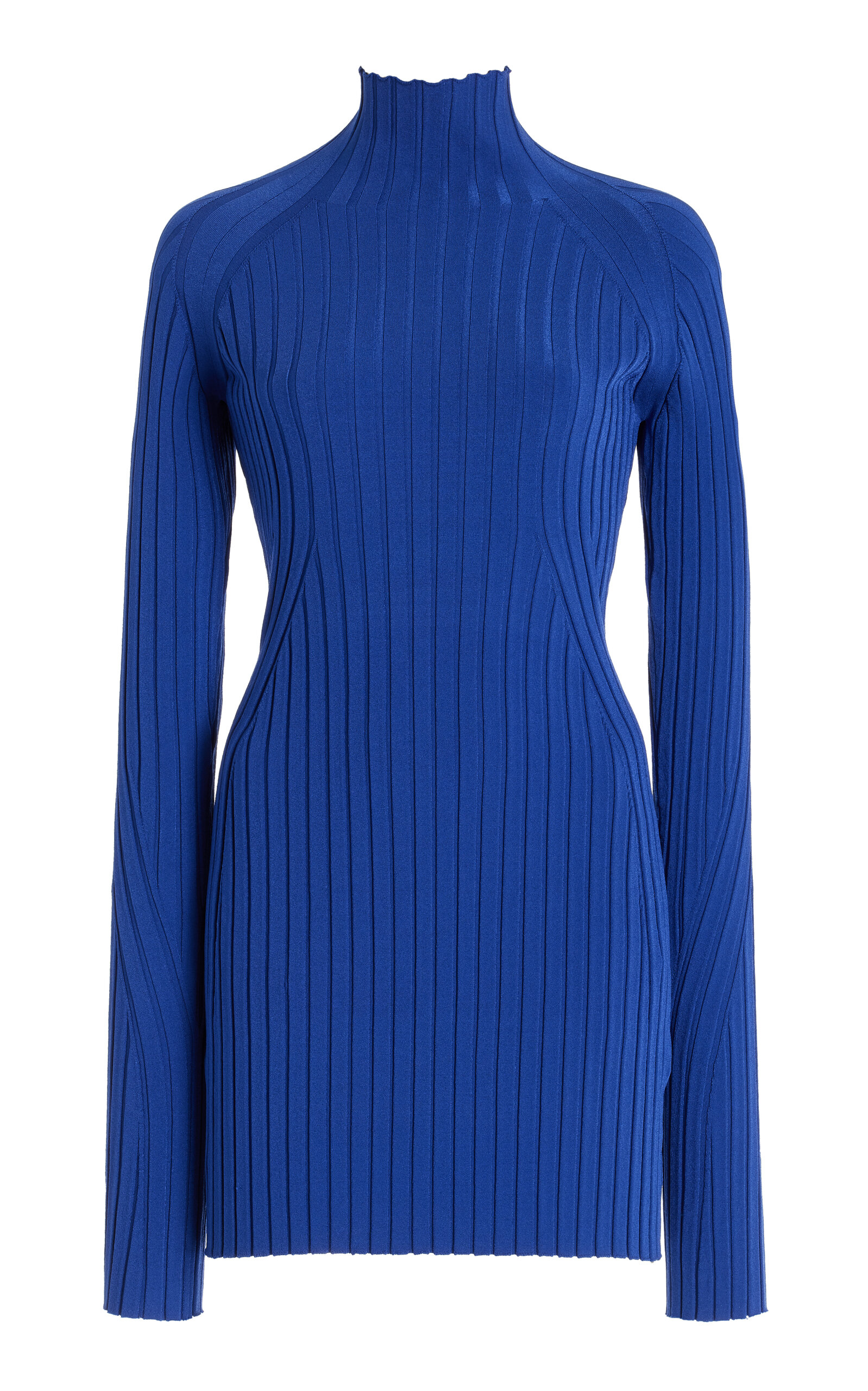 Kat Ribbed-Knit Turtleneck Top