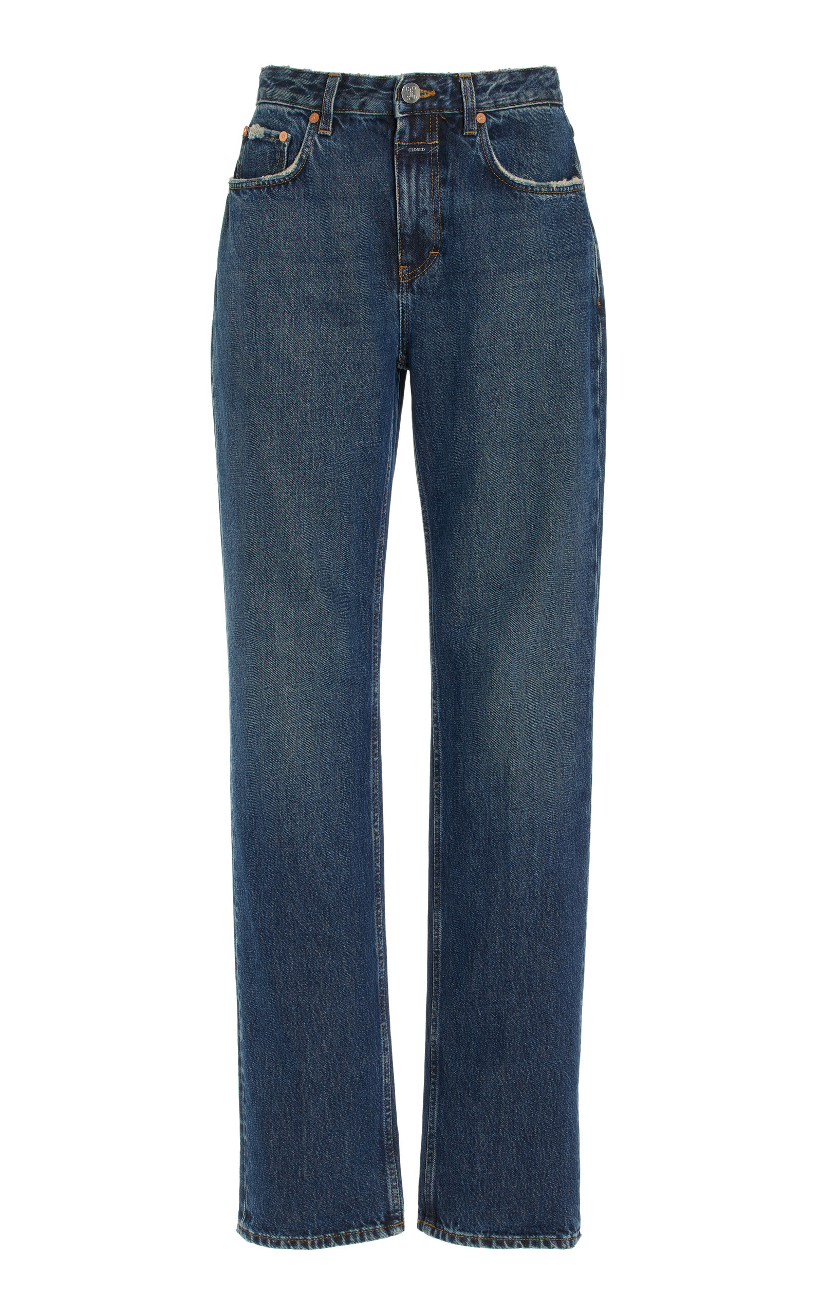 Roan Rigid High-Rise Straight-Leg Jeans