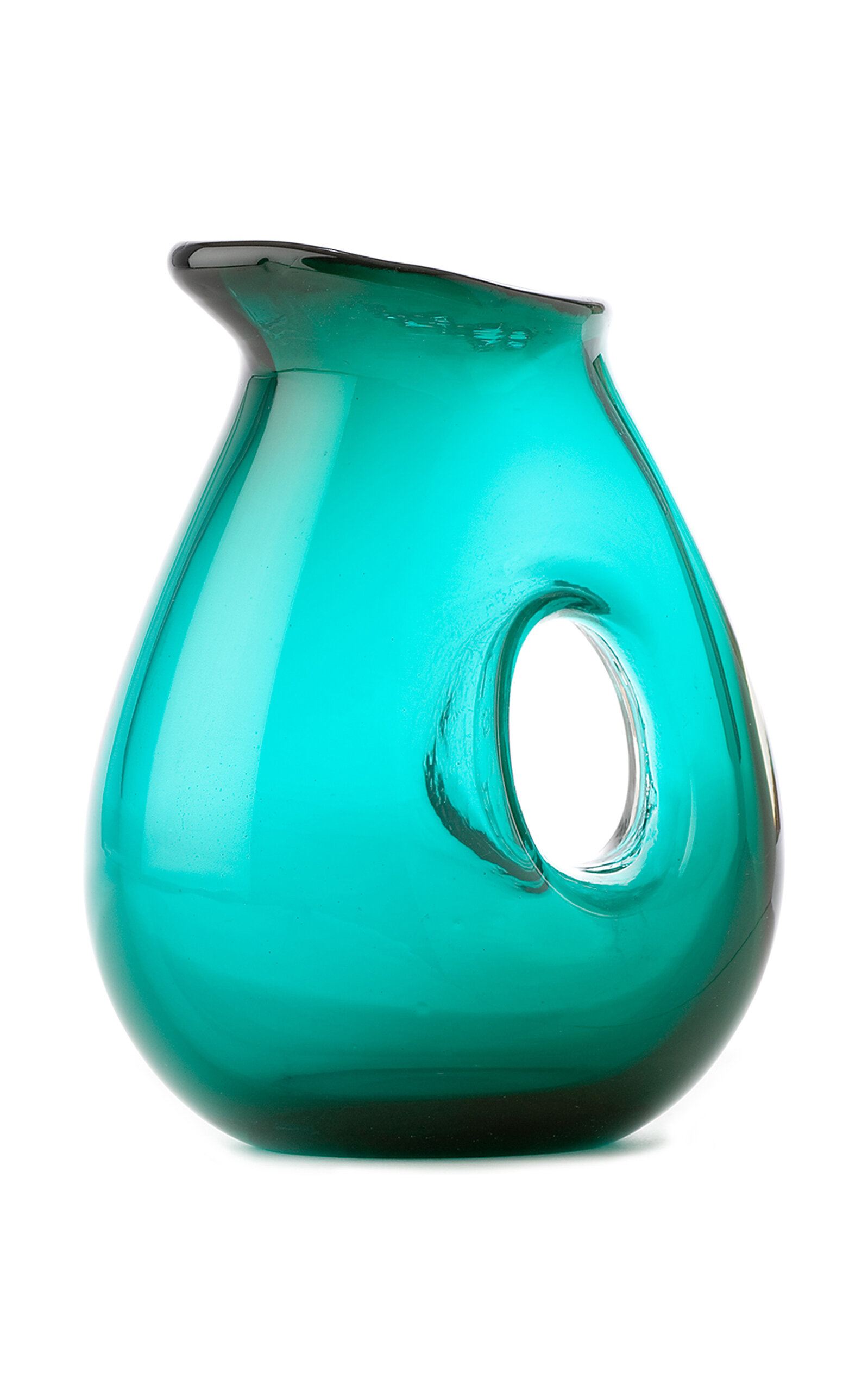 Polspotten Glass Jug In Turquoise