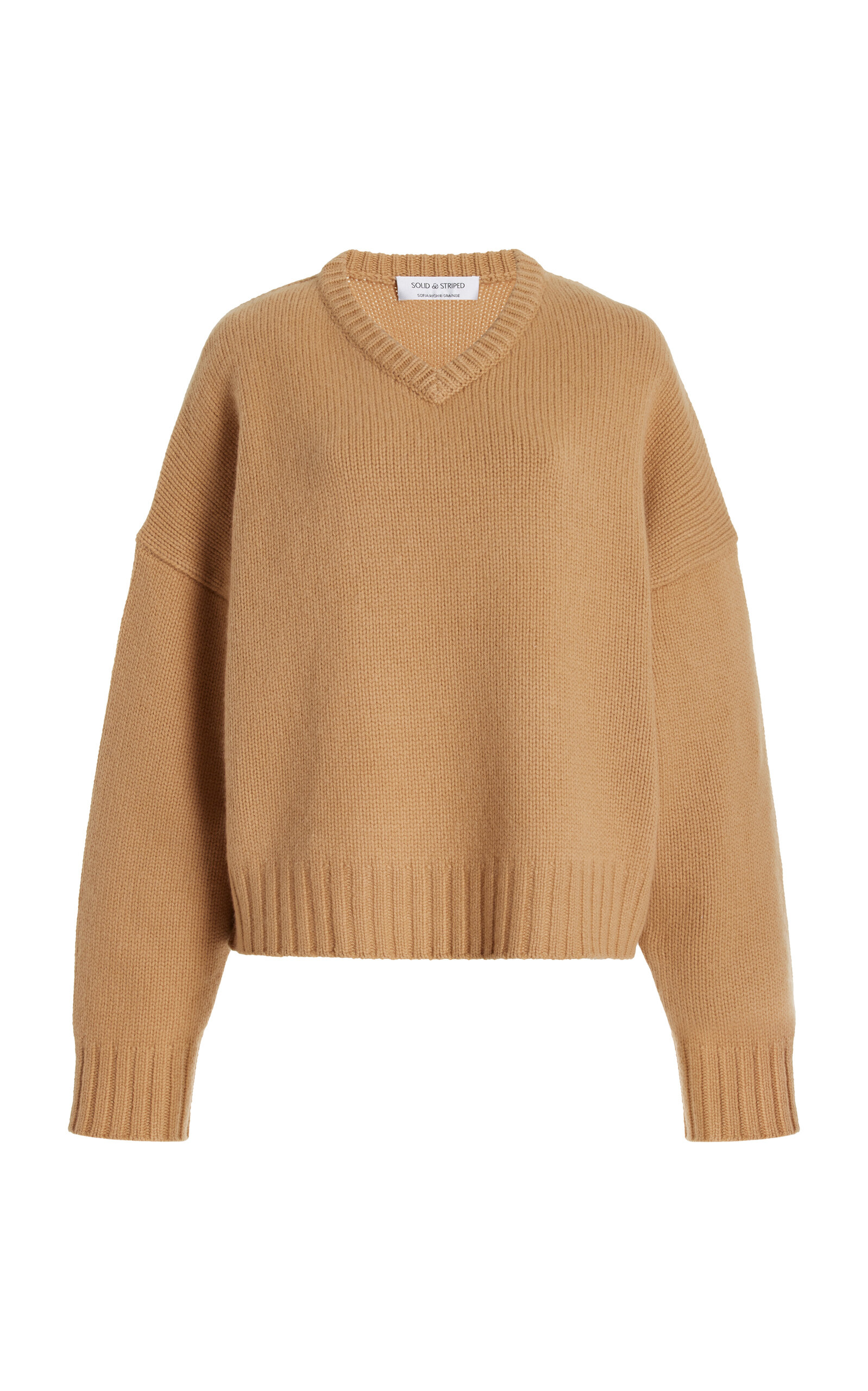 Shop Solid & Striped X Sofia Richie Grainge Exclusive The Reva Cashmere Top In Tan