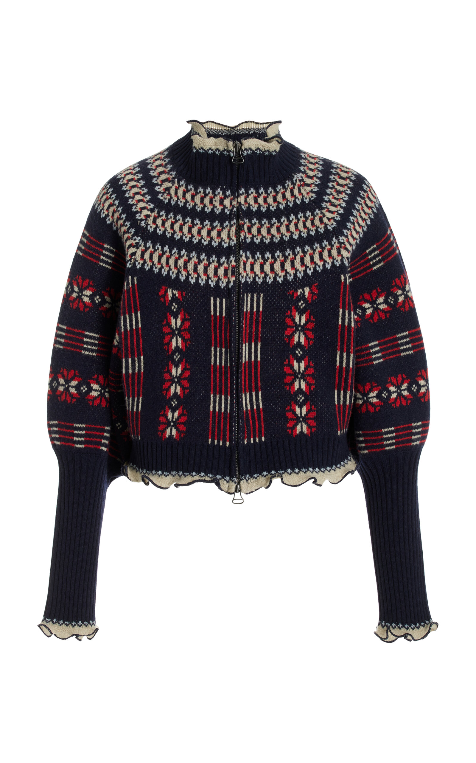 Shop Sea Ayla Knit-wool Cardigan In Multi