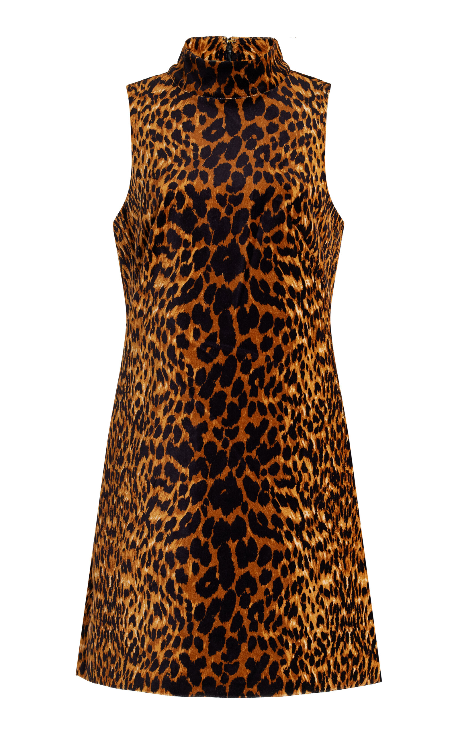 Shop Cara Cara Tay Animal-print Cotton Mini Dress