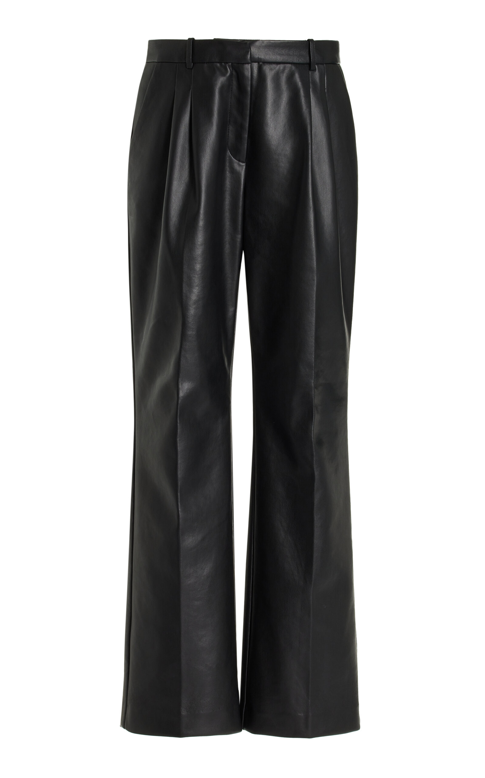 Brooklyn Recycled Leather Straight-Leg Pants